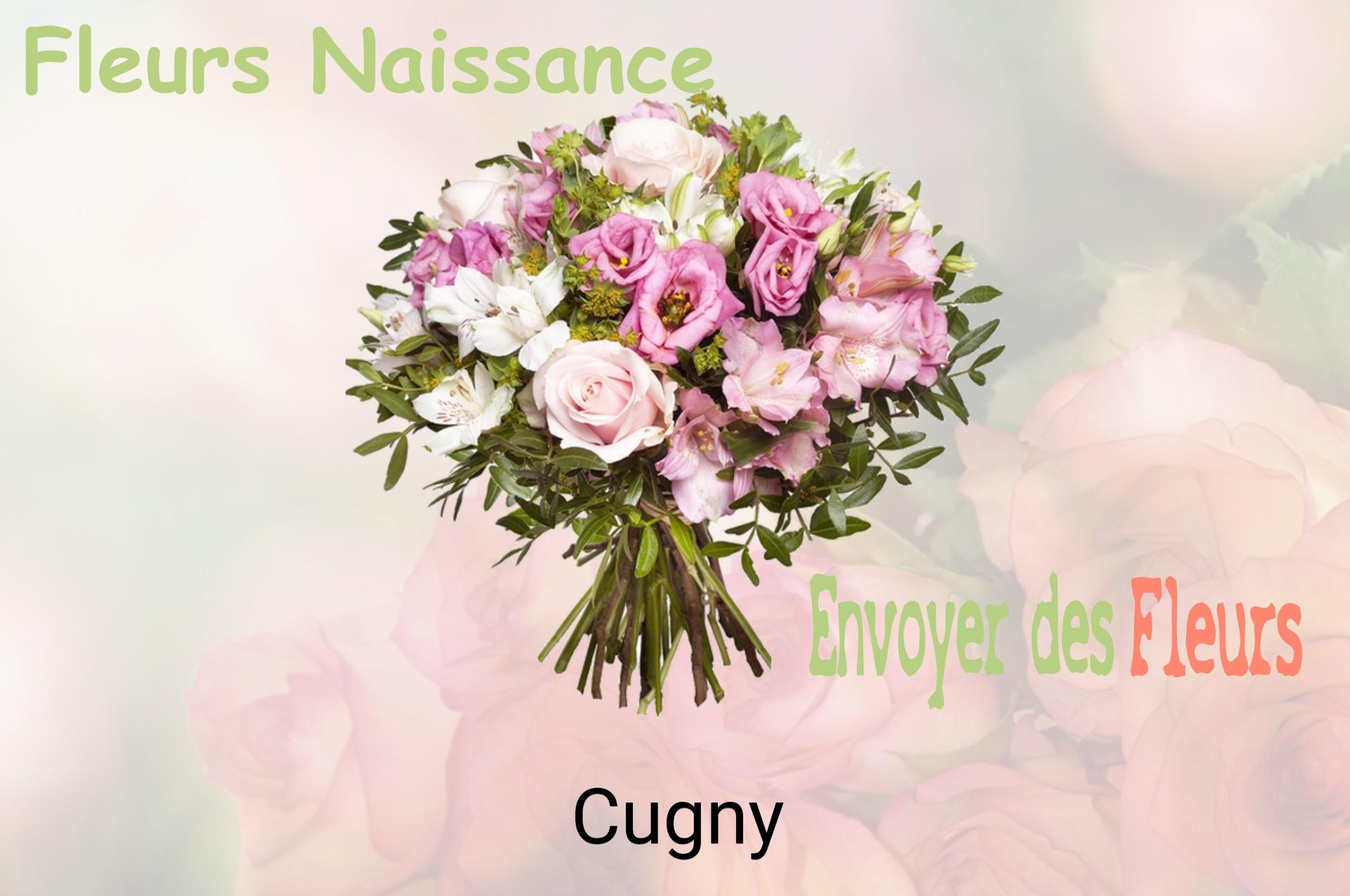 Bouquet de fleurs de naissance livré à Cugny